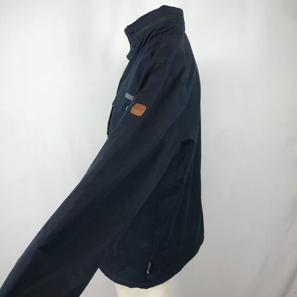 RUGGED ELEMENTS ~ MENS MEDIUM ~ NAVY BLUE CARGO CHORE COAT JACKET FLEECE LINED - Picture 4 of 7